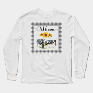 Lovely Plaid Sentiments C Long Sleeve T-Shirt